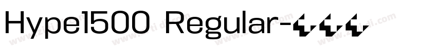 Hype1500  Regular字体转换